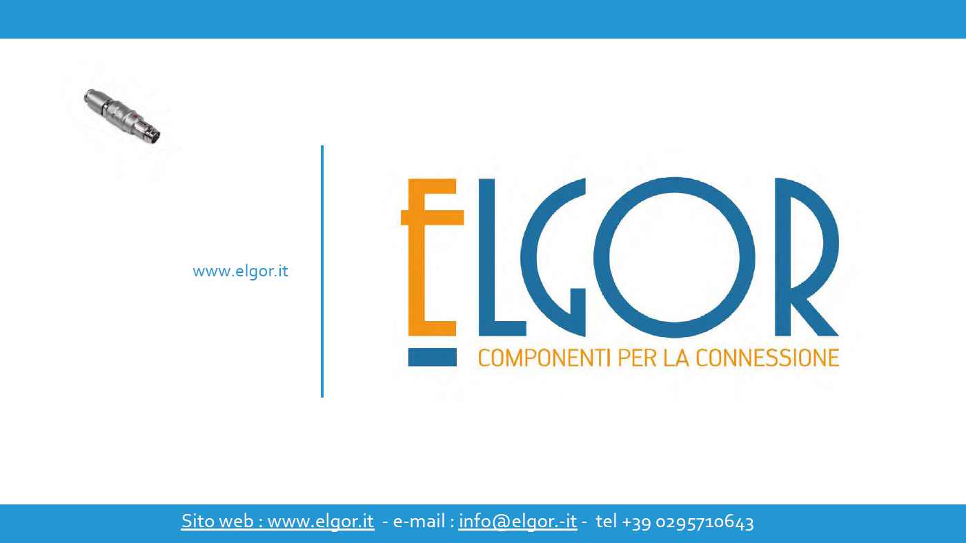 PRESENTAZIONE ELGOR