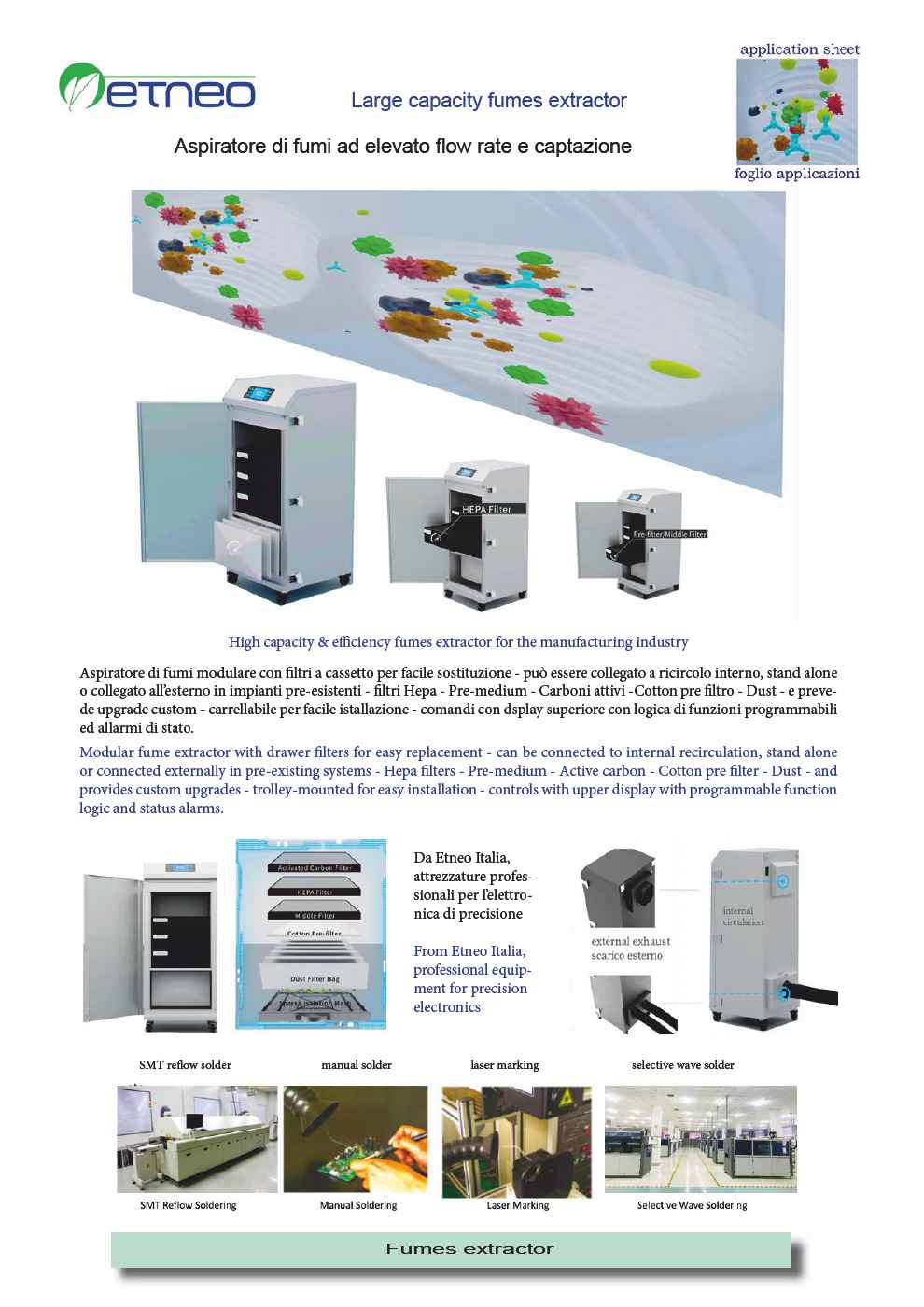 Sistemi di aspirazione fumi