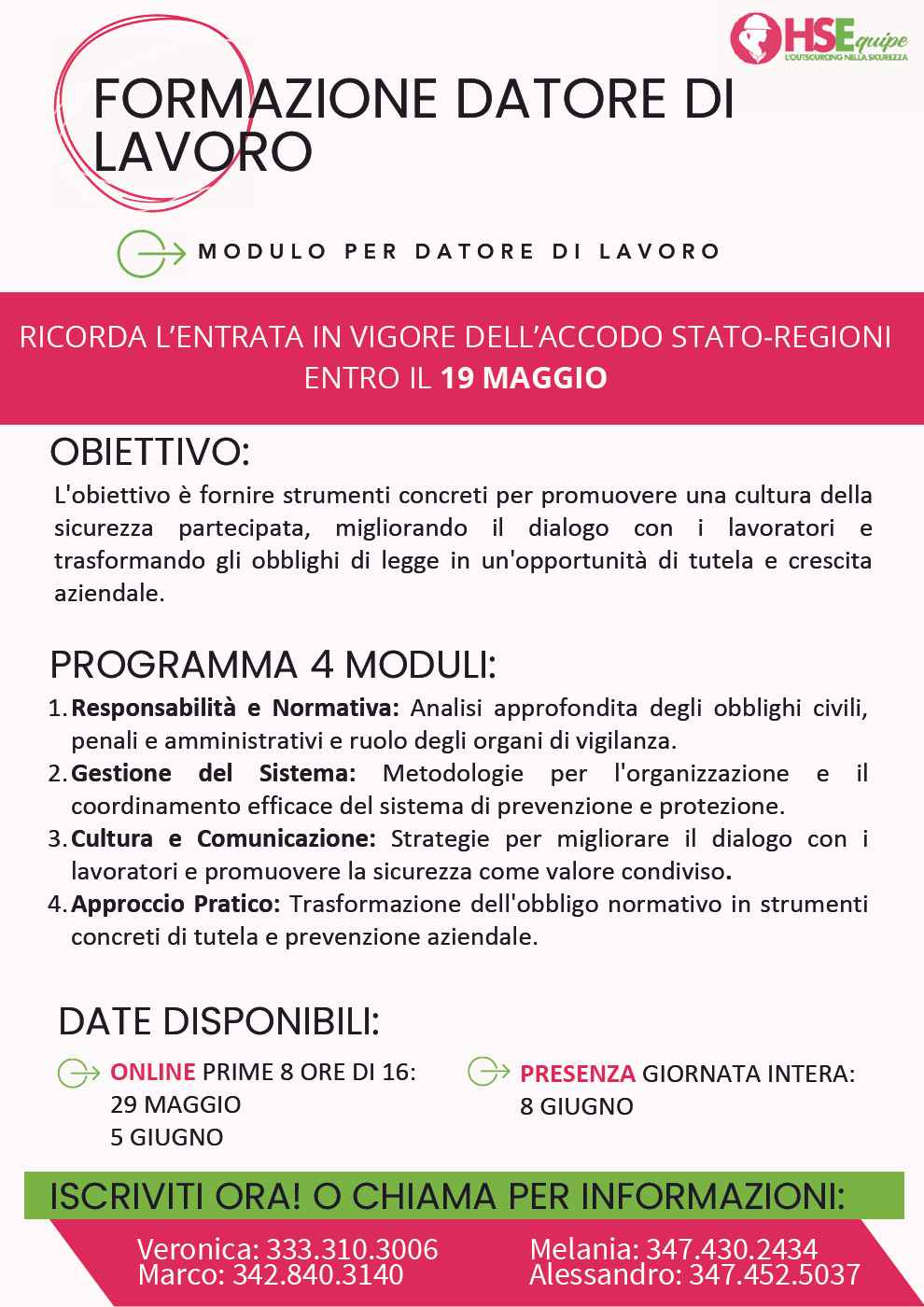 Formazione datore di lavoro