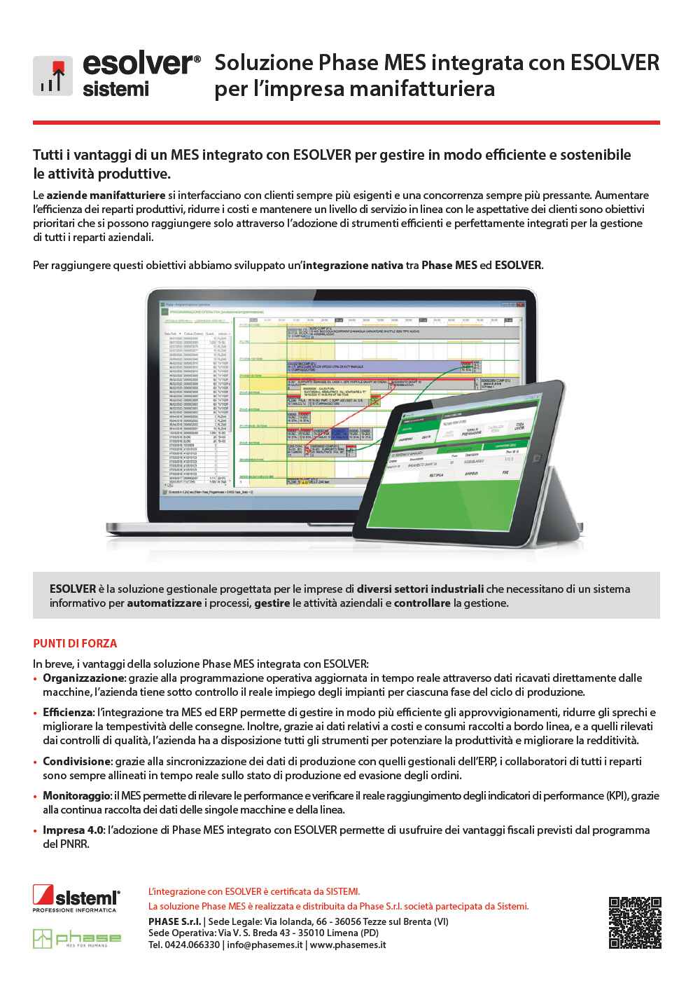 Phase MES integrato ad ESOLVER