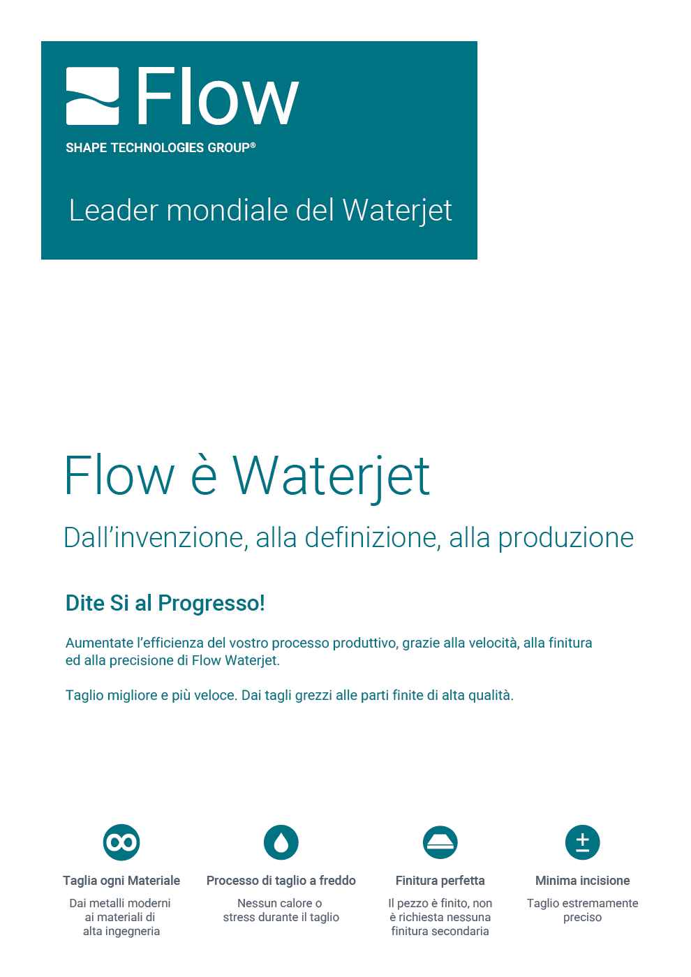 Brochure informativa di Flow