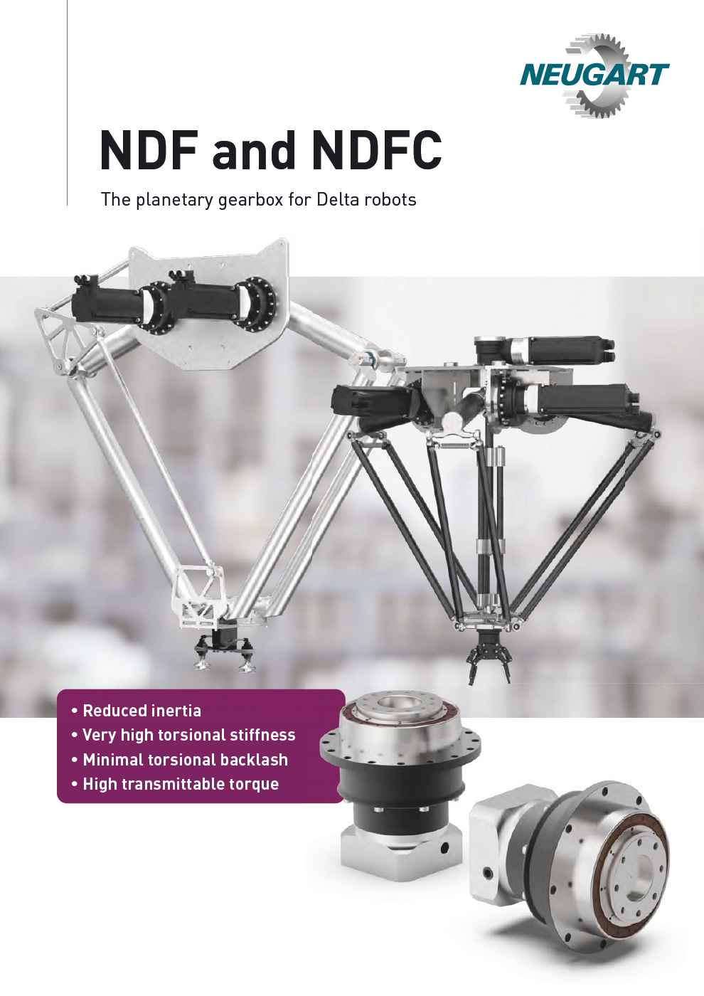 NDF-NDFC riduttori per Delta Robots