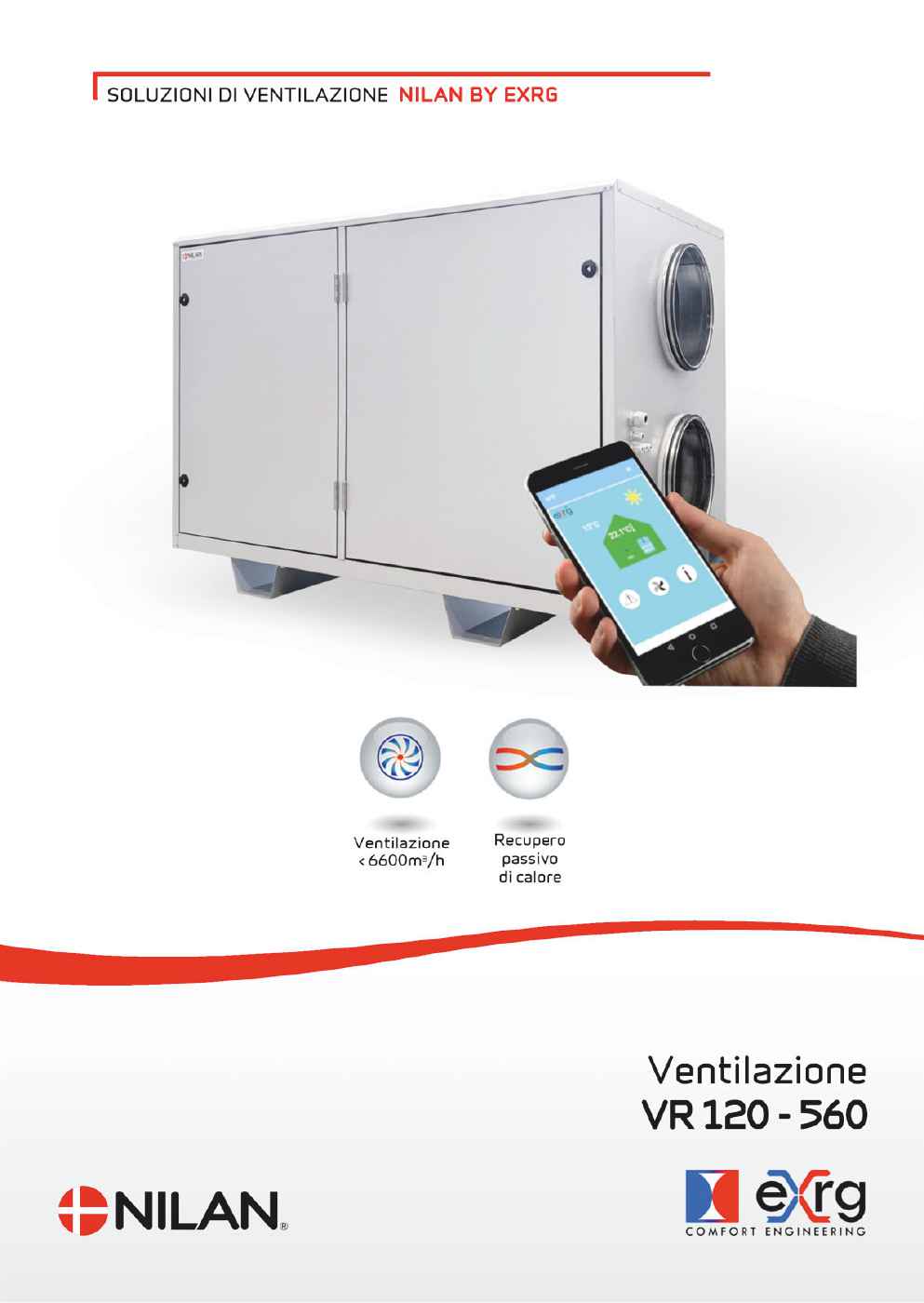 VR ventilazione con recuperatore di calore rotativo entalpico