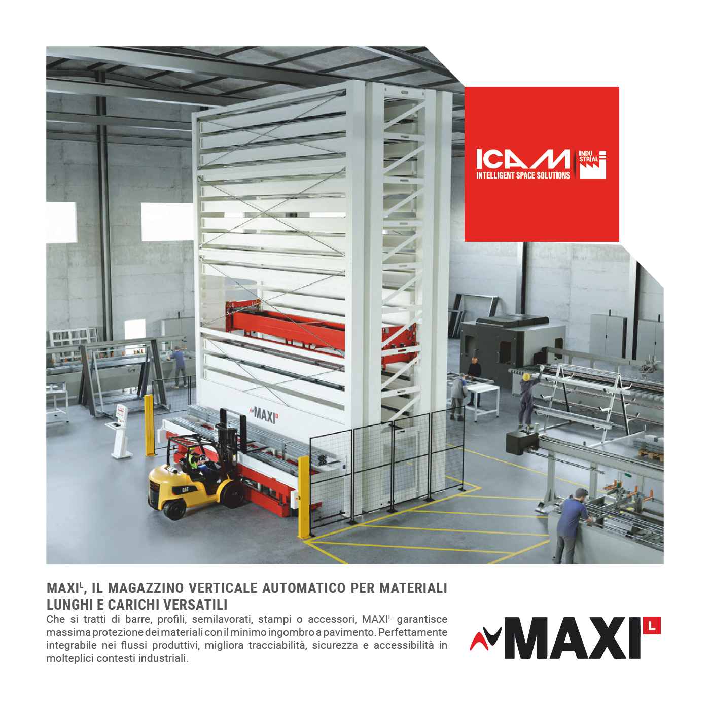 ICAM - MAXI L - Il magazzino per corpi lunghi fino a 7m e con portata 3000 kg