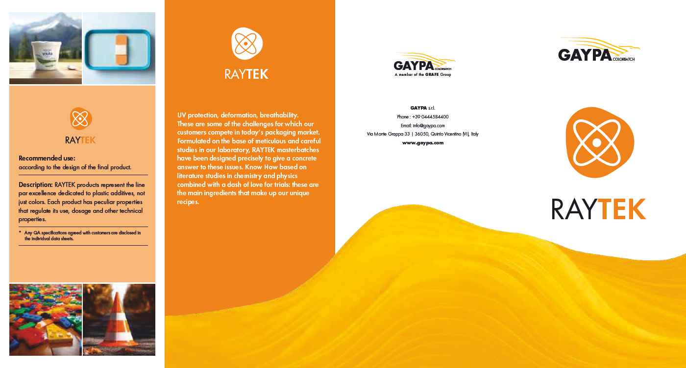 Raytek – Functional additives Functional Masterbatches for Outstanding Performance