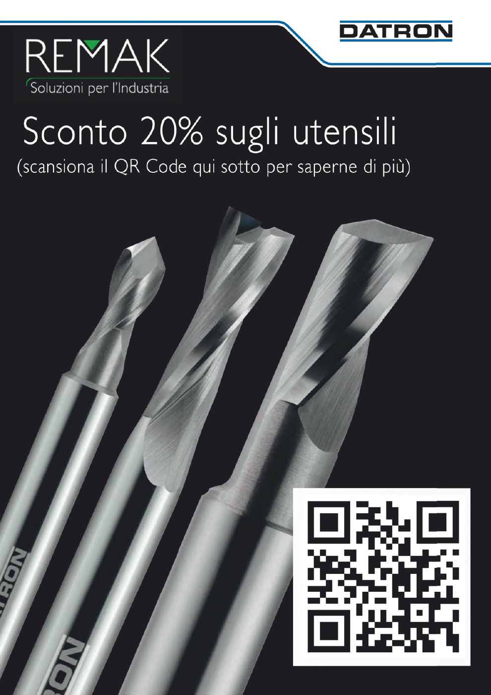 Promozione utensili per la fresatura Datron