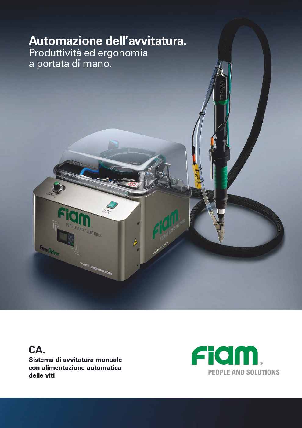 CA. Sistema di avvitatura manuale con alimentazione automatica  delle viti