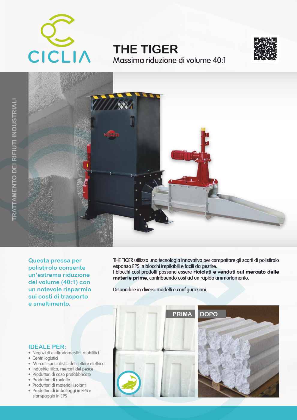 Compattatore per polistirolo espanso EPS