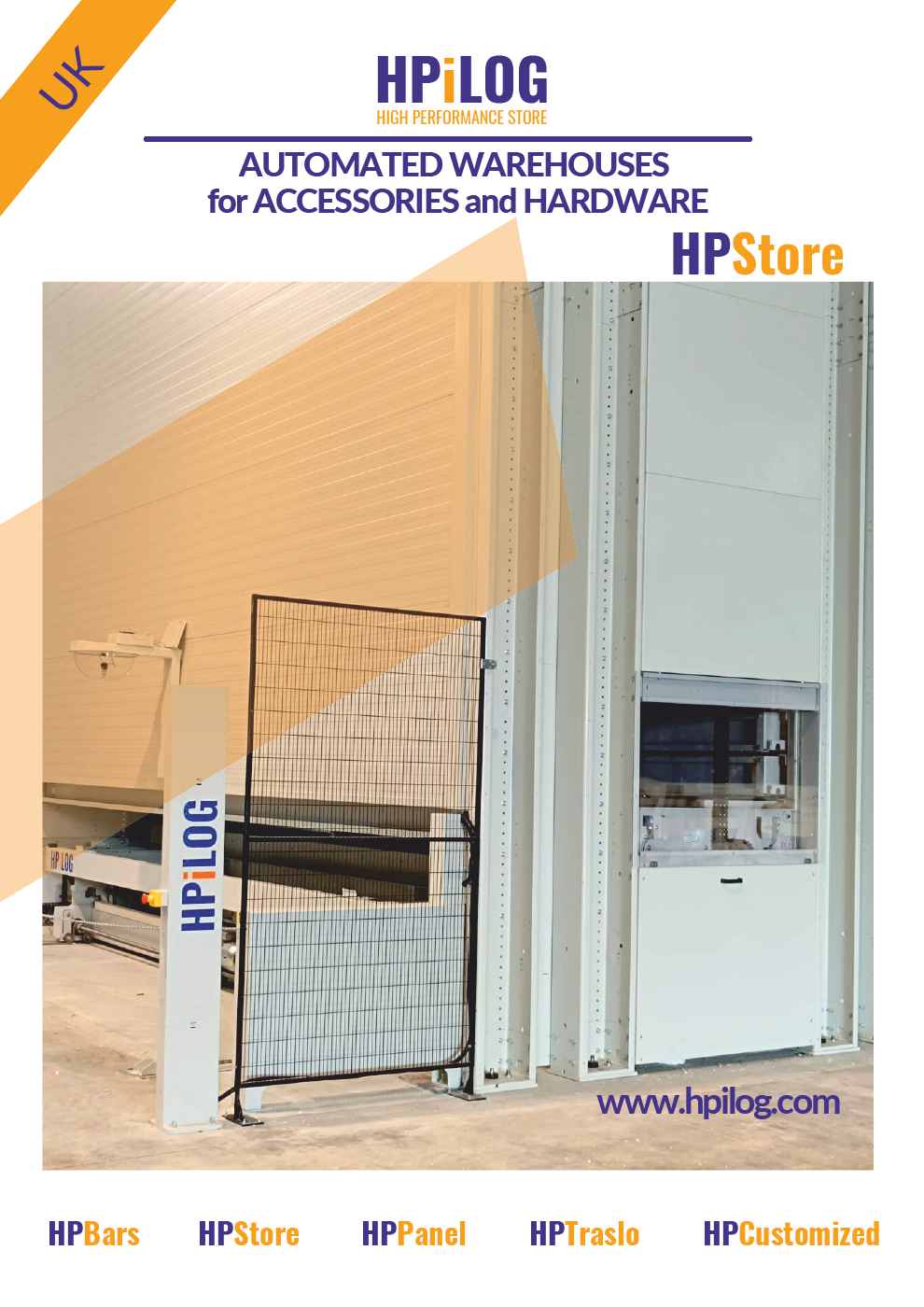 AUTOMATIC VERTICAL WAREHOUSE FOR ACCESSORIES, HARDWARE, PREASSEMBLED PRODUCTS