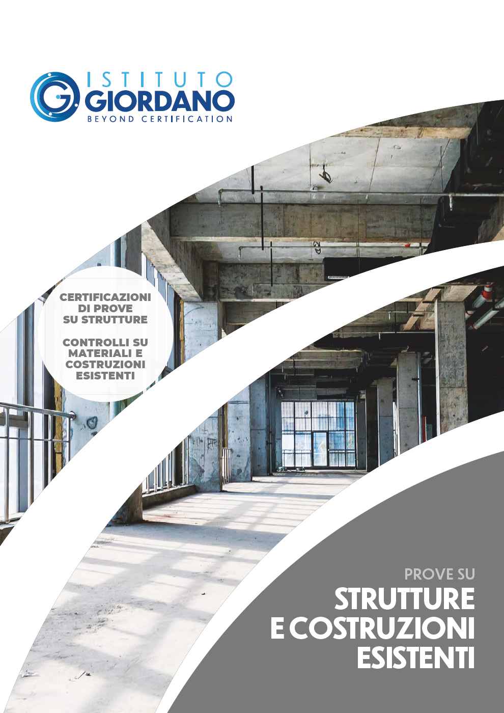 Brochure servizi di prove, indagini e collaudi su strutture e costruzioni esistenti
