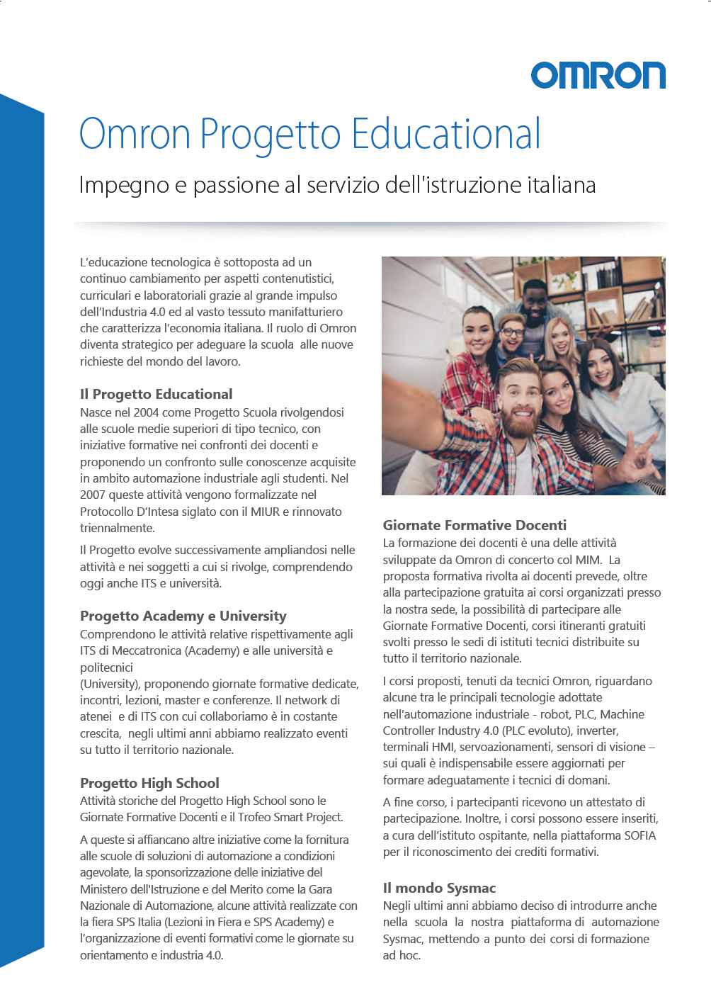 Progetto Educational Omron