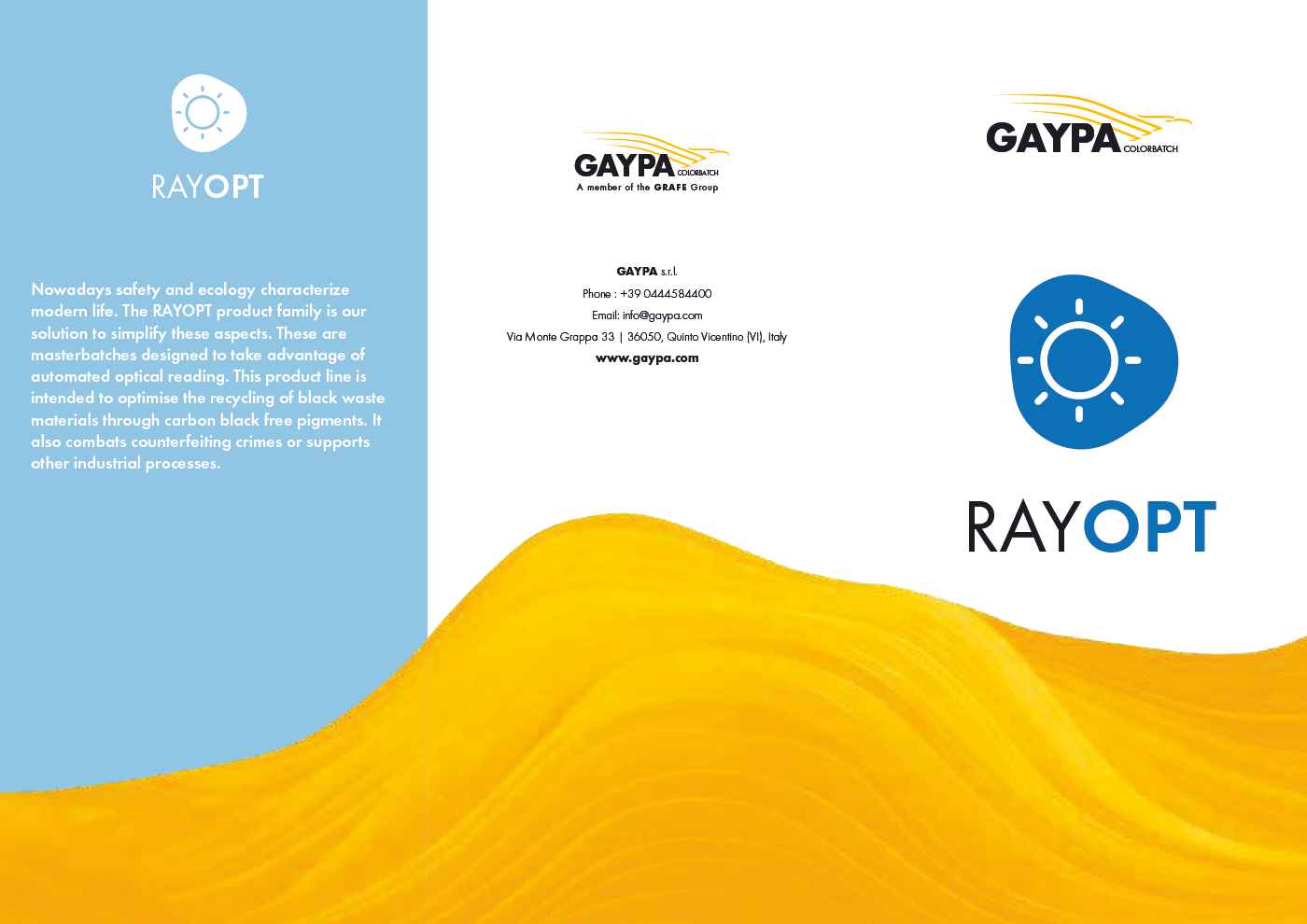 Rayopt – Master for optical and laser reading