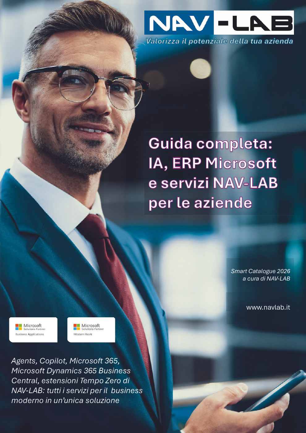 Guida completa: AI, ERP Microsoft, App per Business Central e servizi NAV-LAB per le aziende