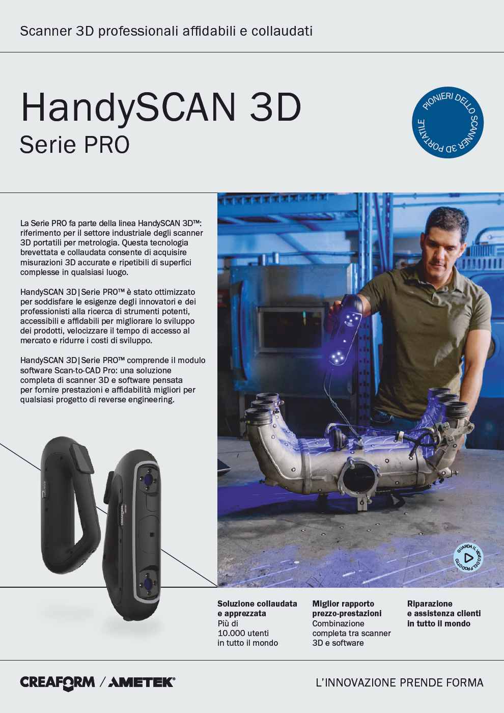 Brochure dell'HandySCAN 3D | Serie PRO