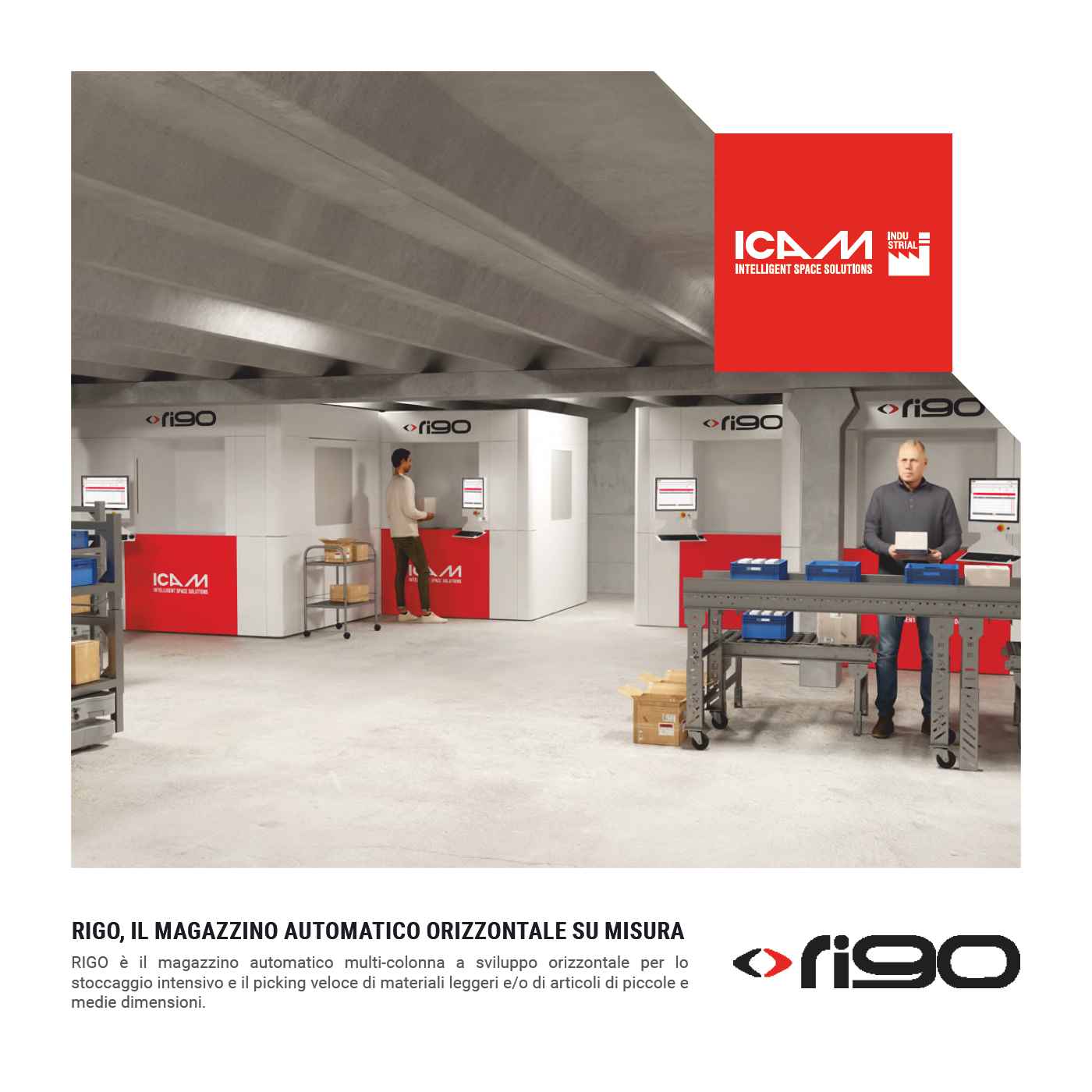 ICAM - RIGO, il magazzino automatico orizzontale multi-colonna