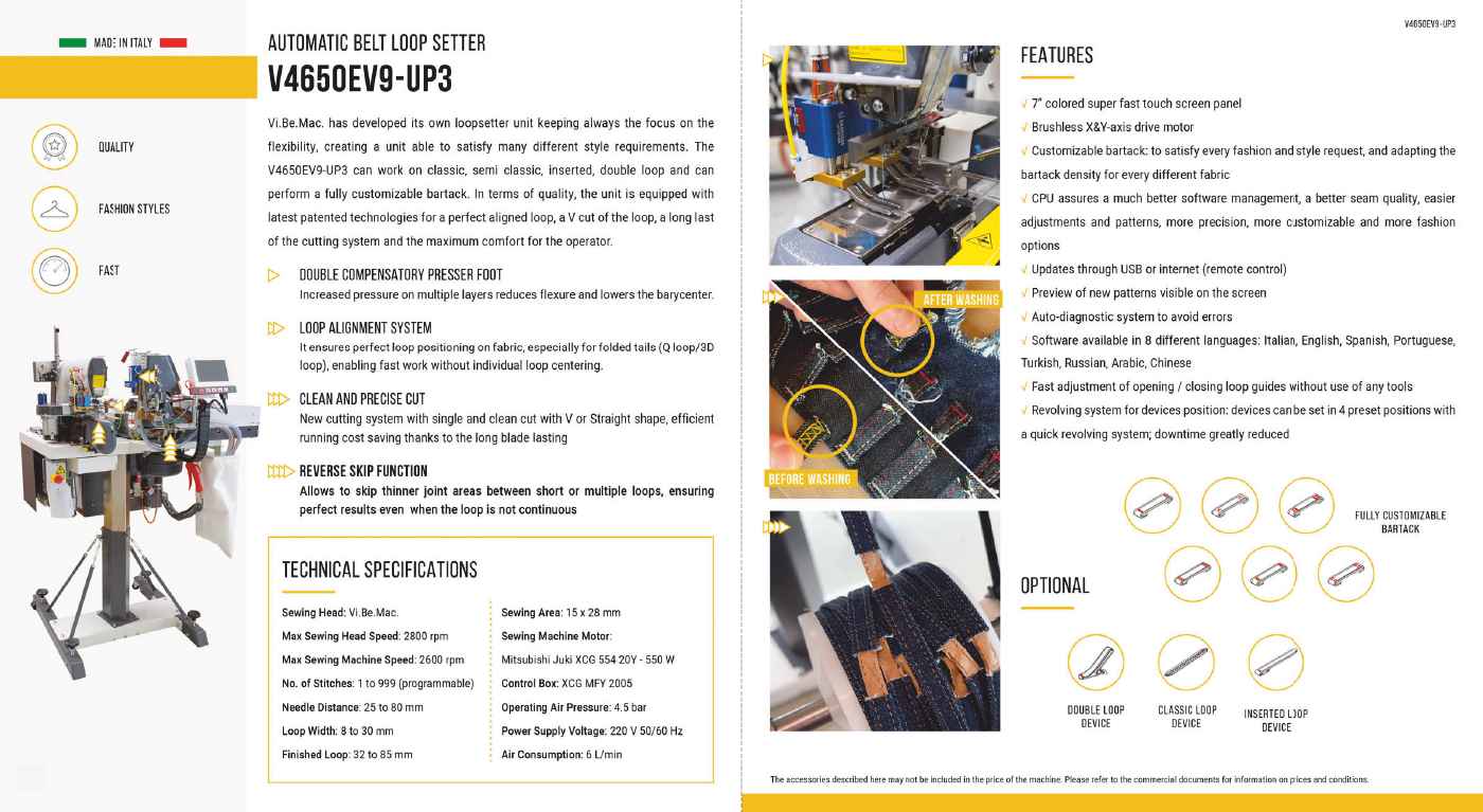 V4650EV9-UP3 – Automatic belt loop setter