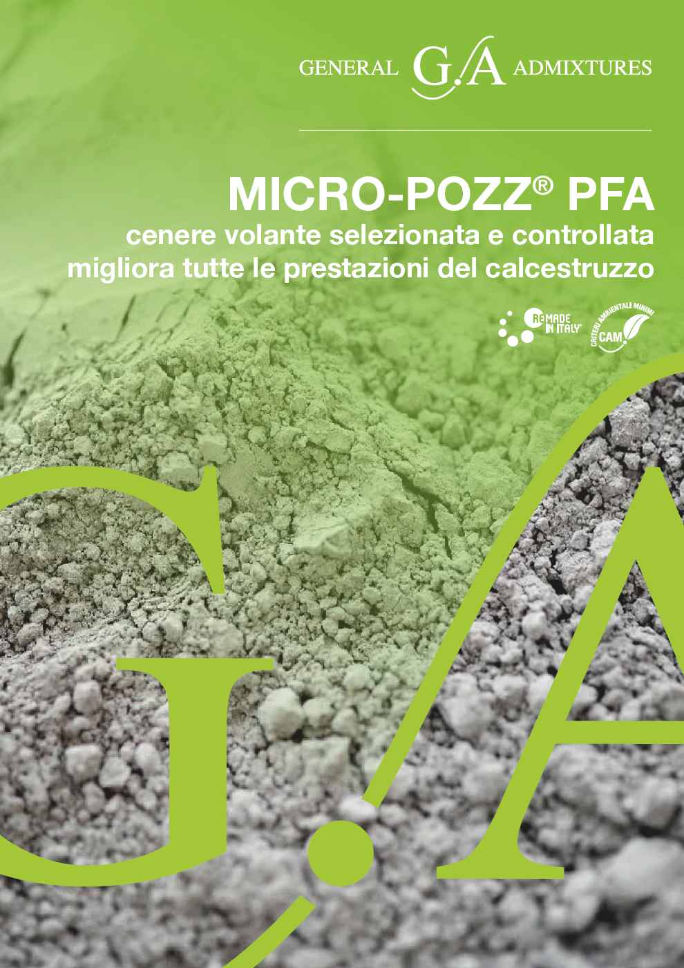 MICRO-POZZ® PFA - cenere volante selezionata e controllata migliora tutte le prestazioni del calcestruzzo