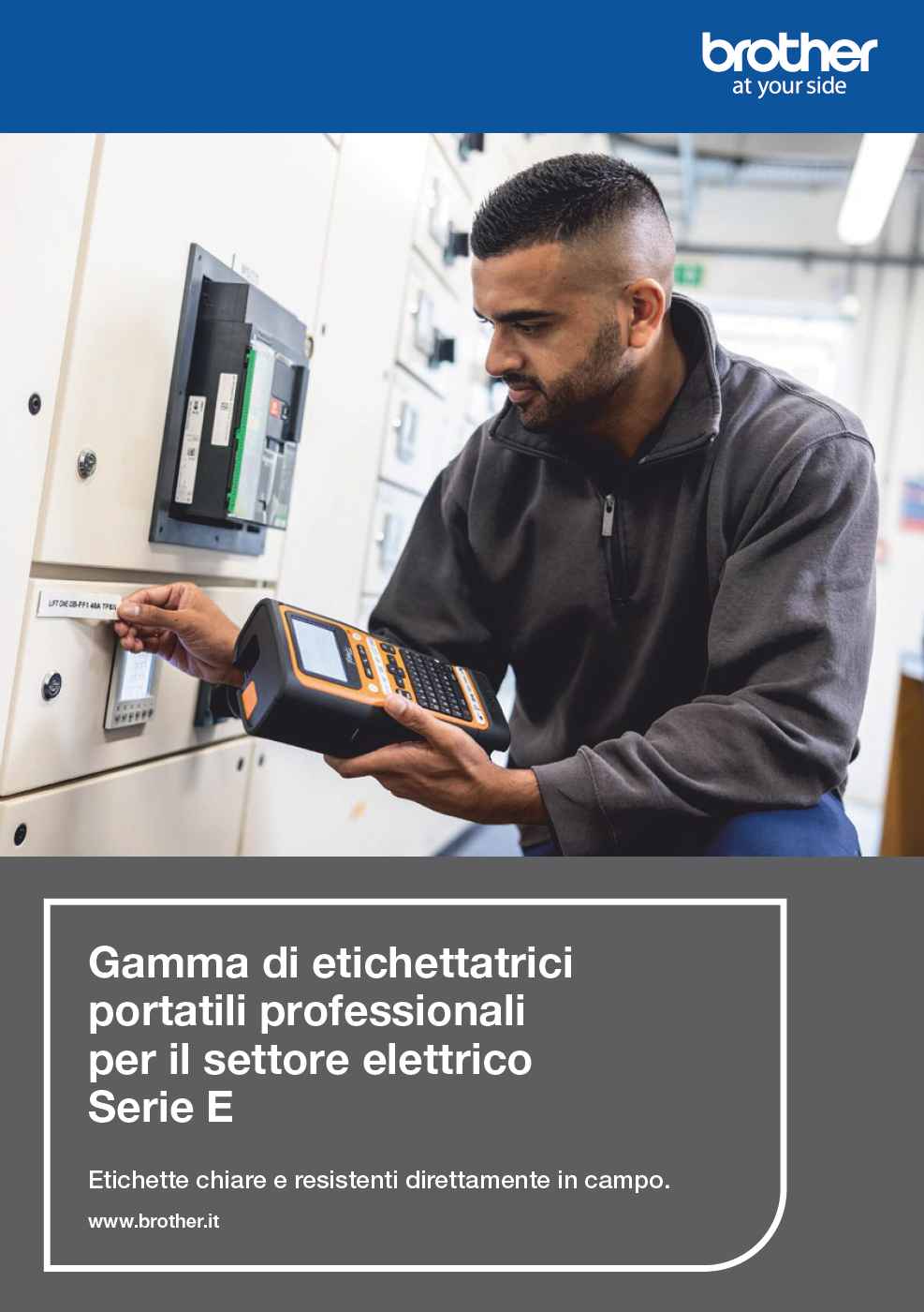 Gamma di etichettatrici portatili professionali per il settore elettrico Serie E