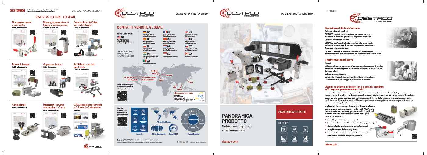 Panoramica prodotti DESTACO