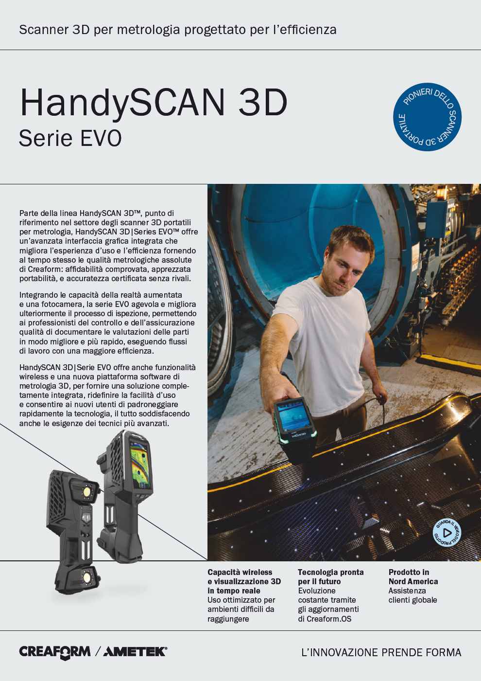 Brochure dell'HandySCAN 3D | Serie EVO