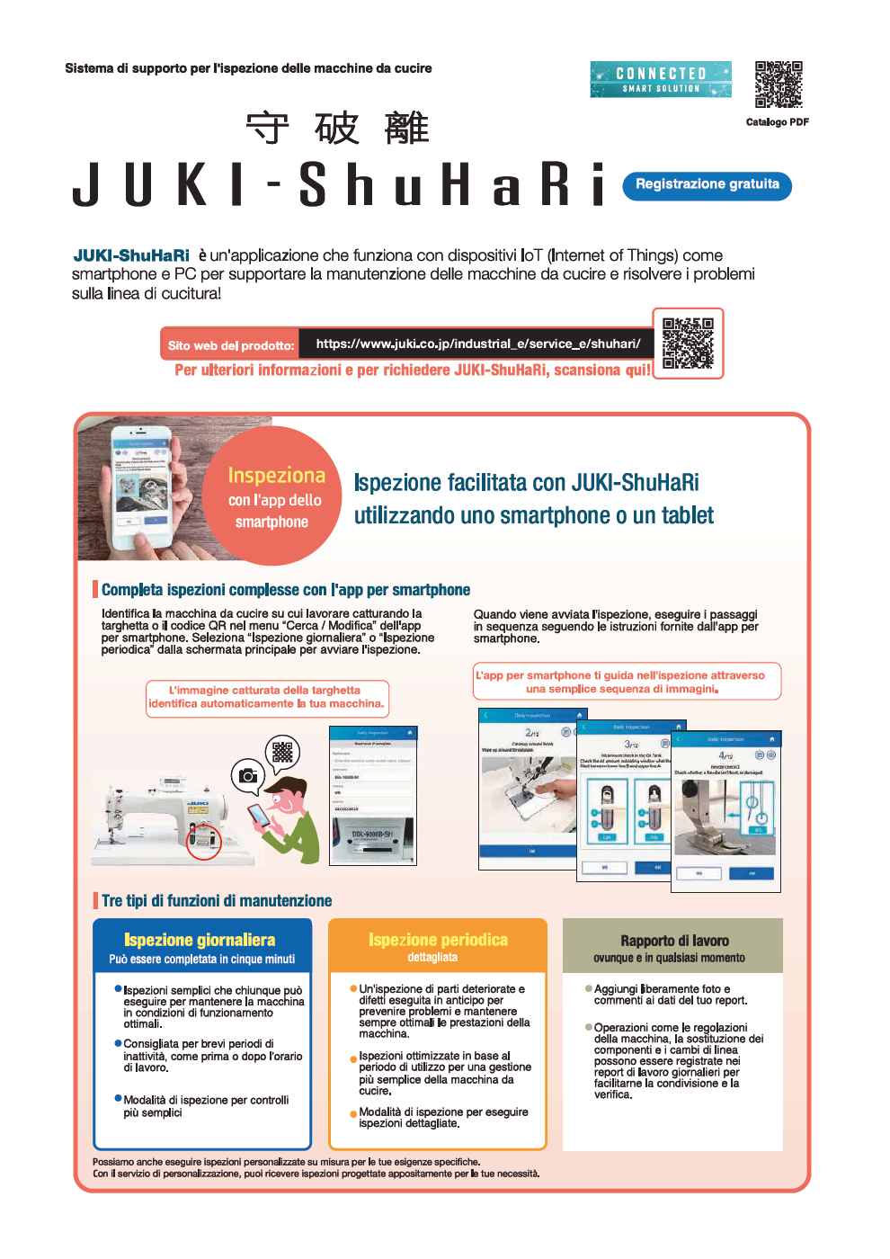 JUKI SHUHARI - App di supporto nella manutenzione delle macchine da cucire