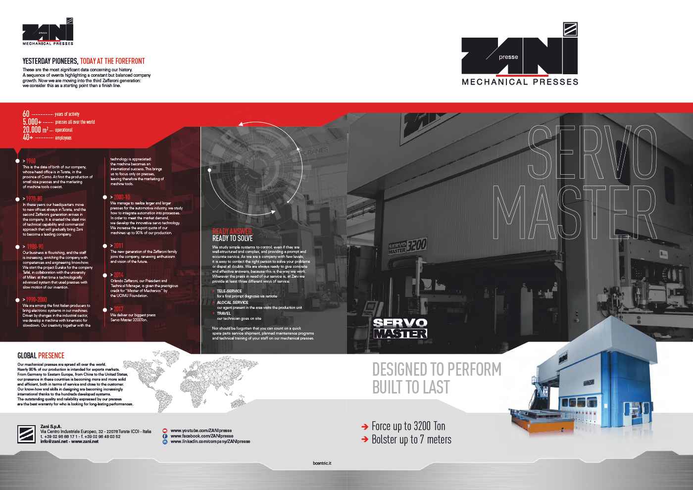 SERVO PRESSE ZANI SPA 130-3200T