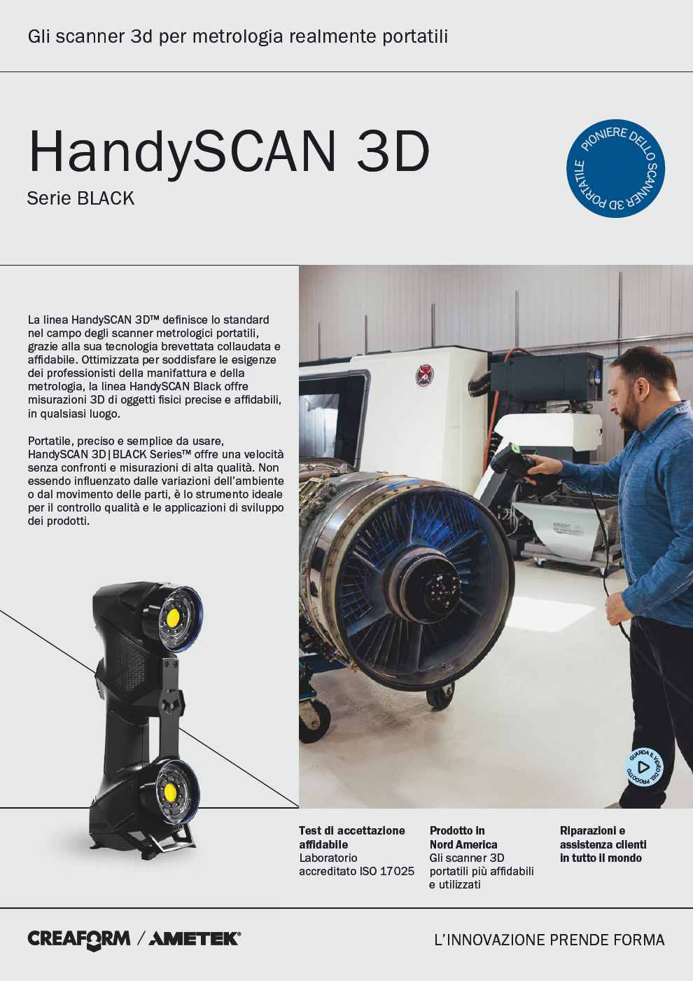 Brochure dell'HandySCAN 3D | Serie BLACK