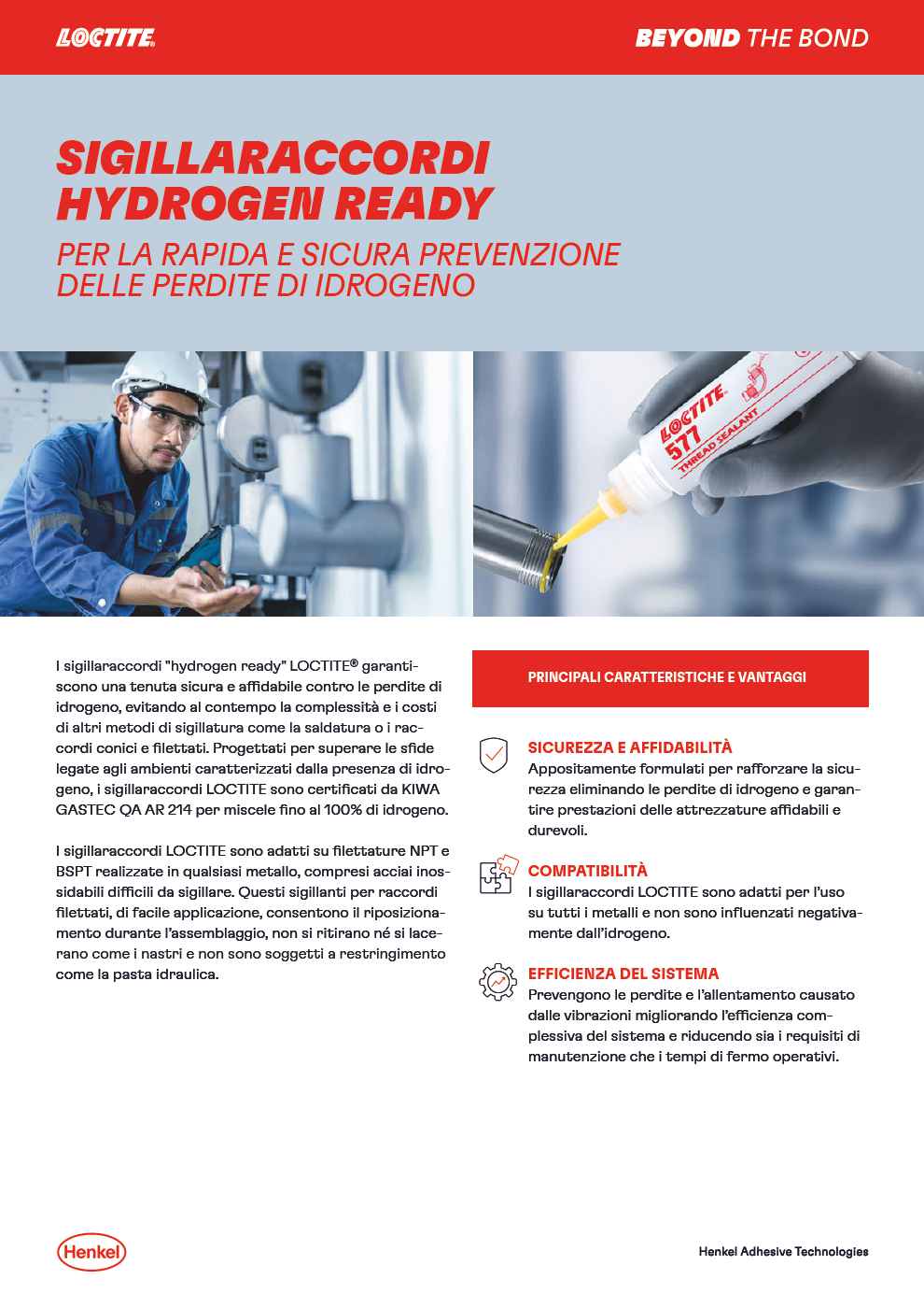 SIGILLARACCORDI "HYDROGEN READY"