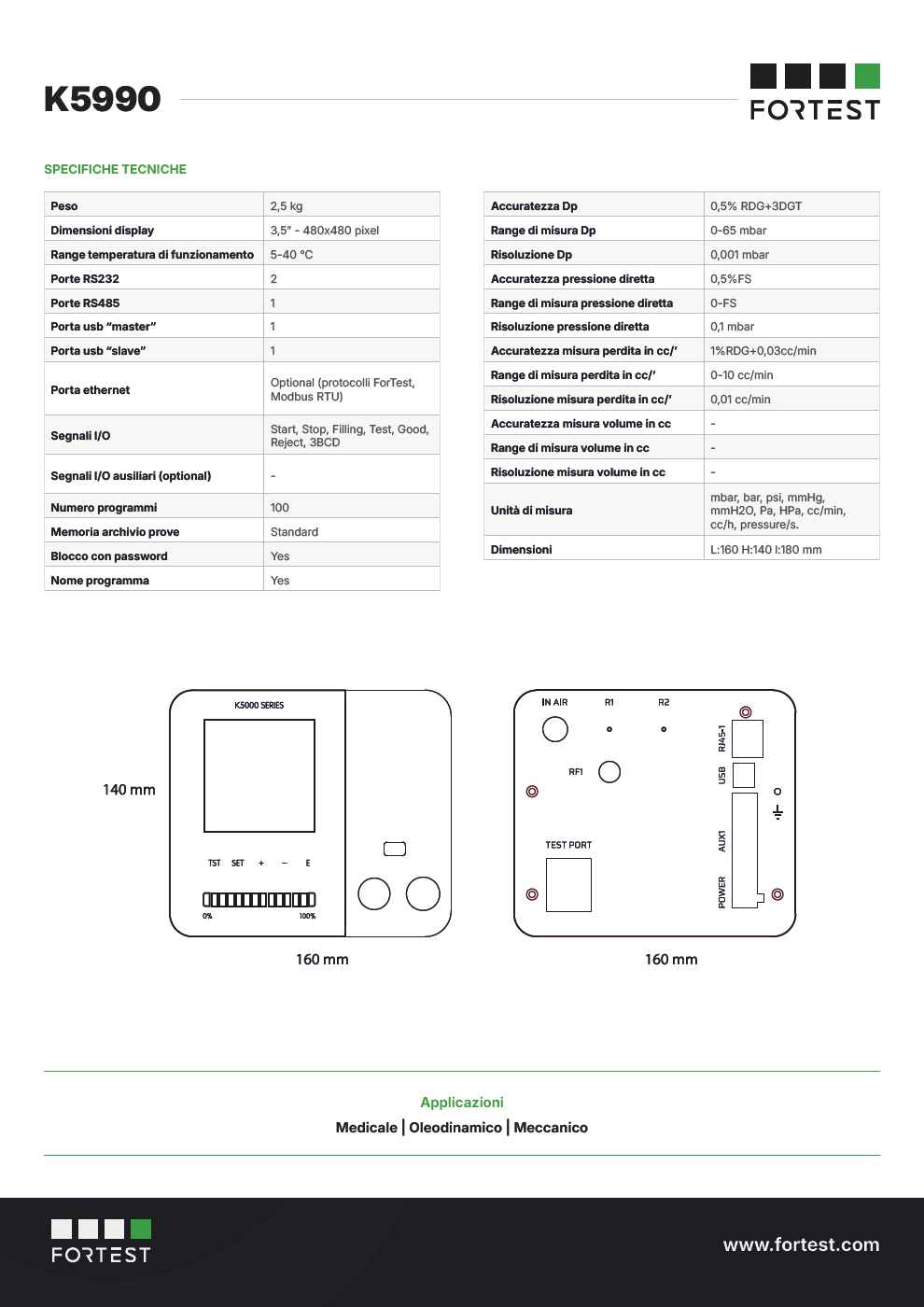 Strumento entry-level a calo assoluto K5990