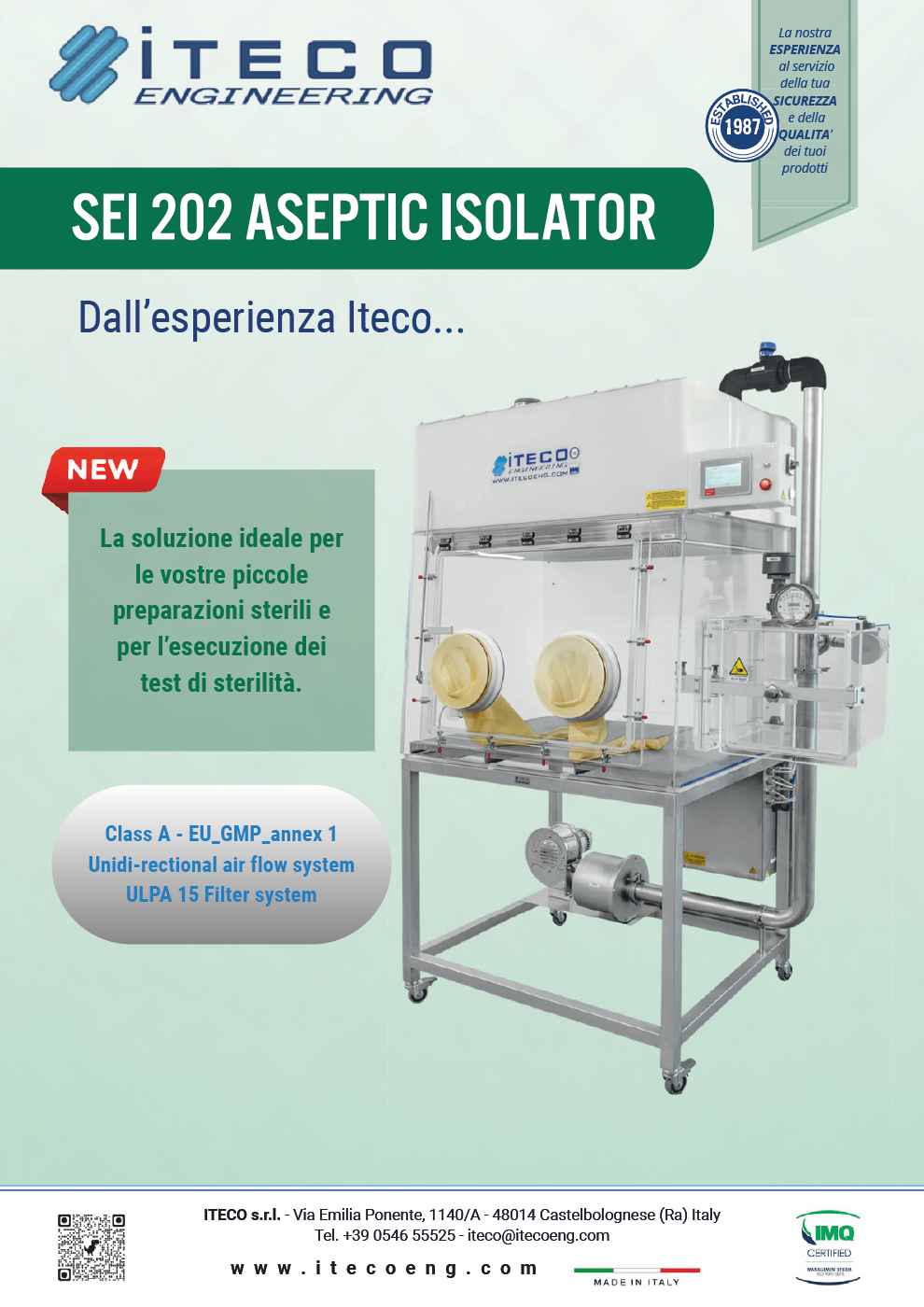 SEI202 - Aseptic Isolator