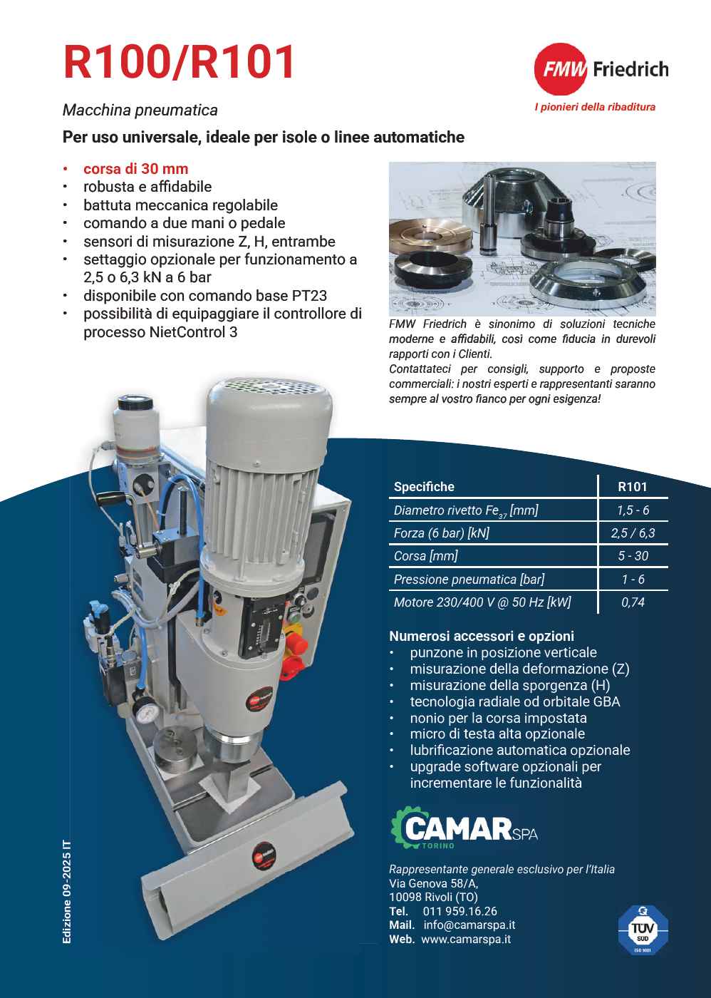 Volantino macchina ribaditrice R100/R101