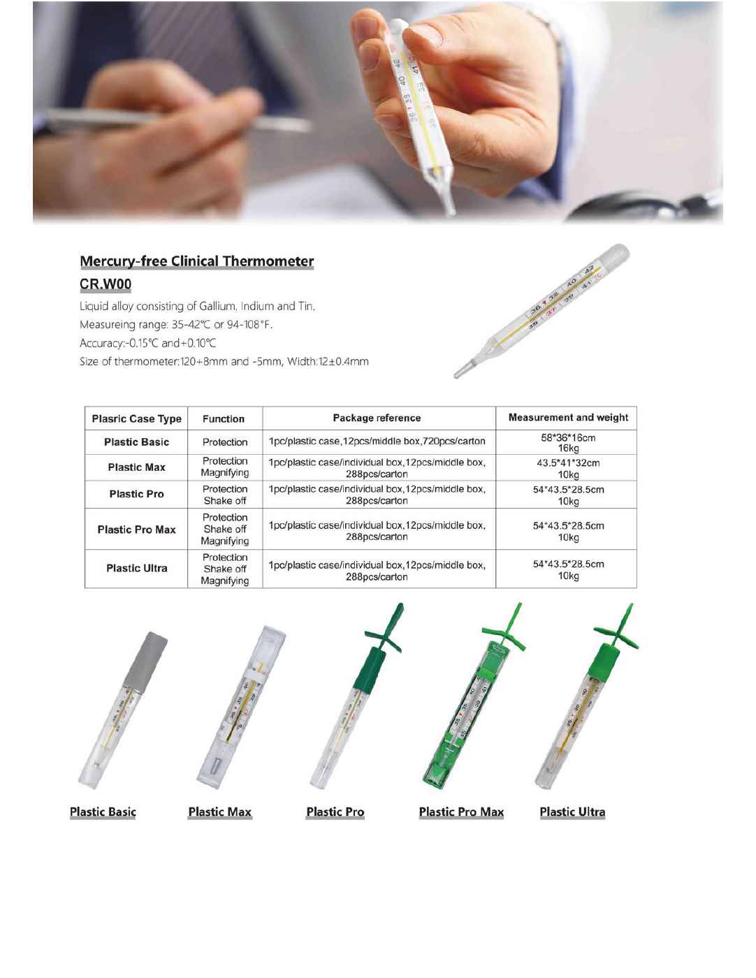 Mercury Free Thermometer