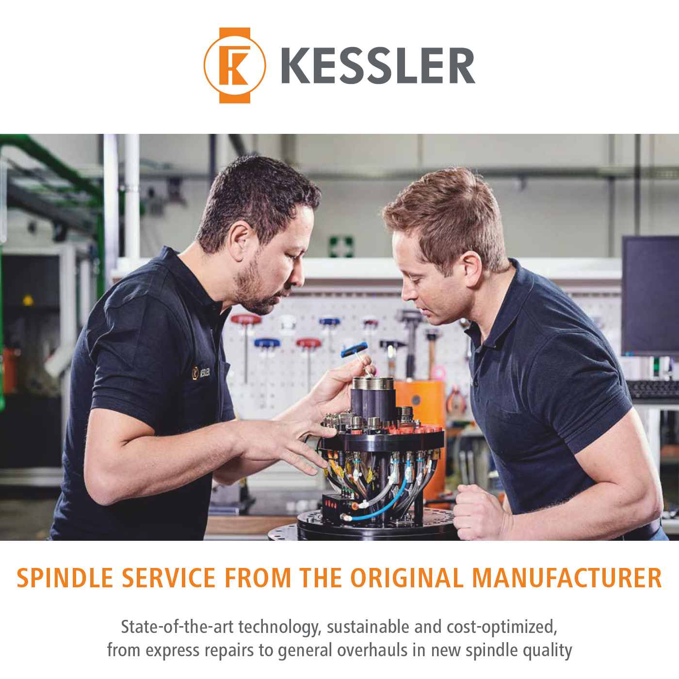 Spindle service from the original manufacturer