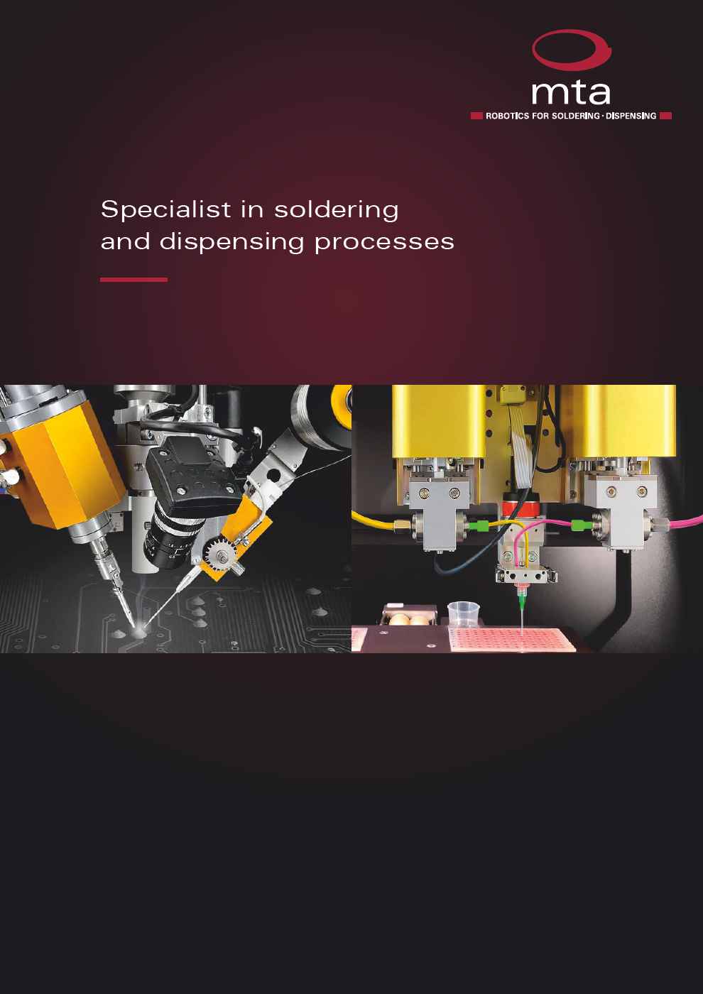 Specialist in soldering and dispensing processes - Specialisti nei processi di saldatura e dosatura