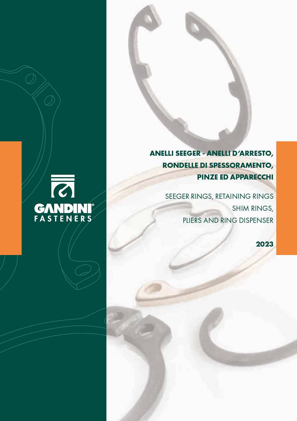 CATALOGO ANELLI D'ARRESTO, ANELLI SEEGER