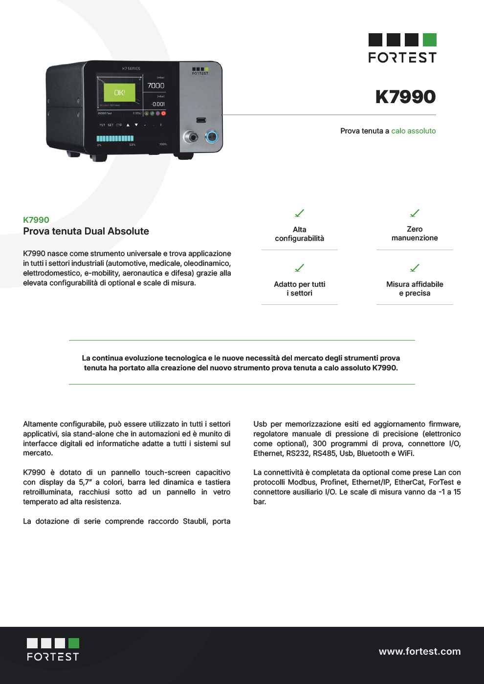 Strumento a calo assoluto di pressione K7990