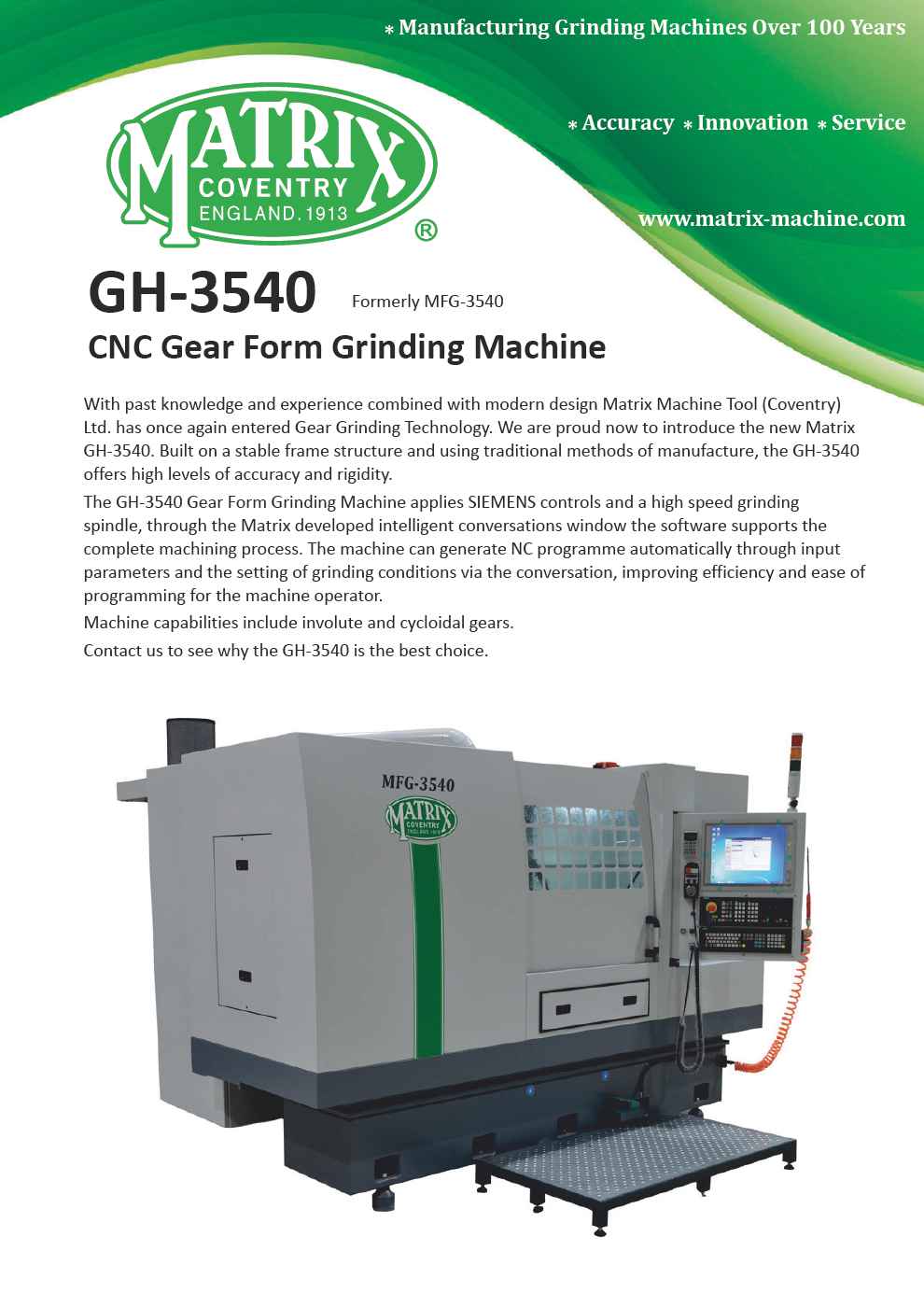 GH 3540 CNC Gear Form Grinding Machine