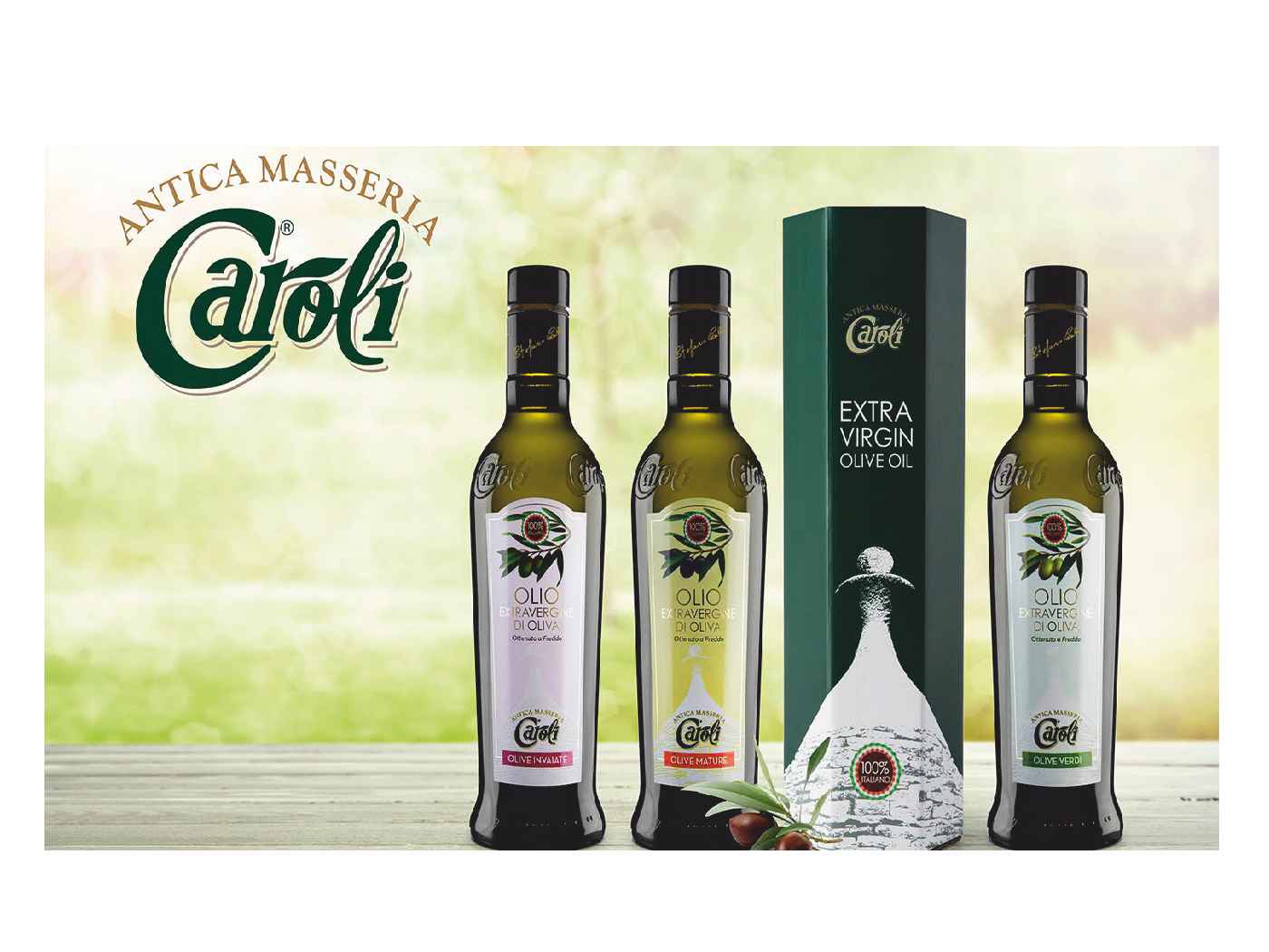 Olio extra vergine di oliva "ottenuto a freddo" 100% prodotto italiano