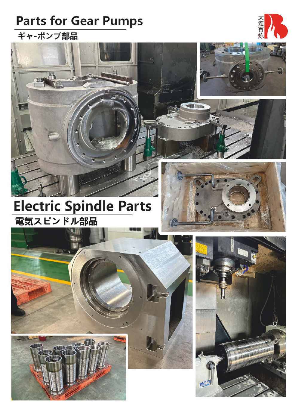Parts for Gear Pumps and Electric Spindle Parts