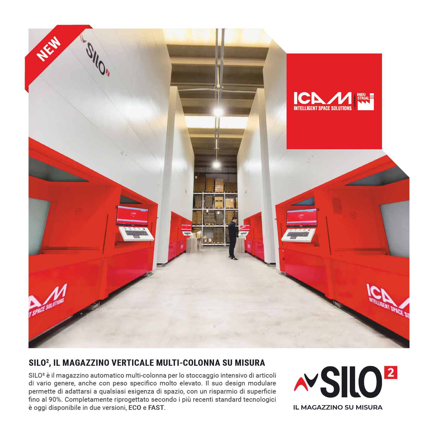 SILO², il magazzino automatico verticale multi-colonna su misura