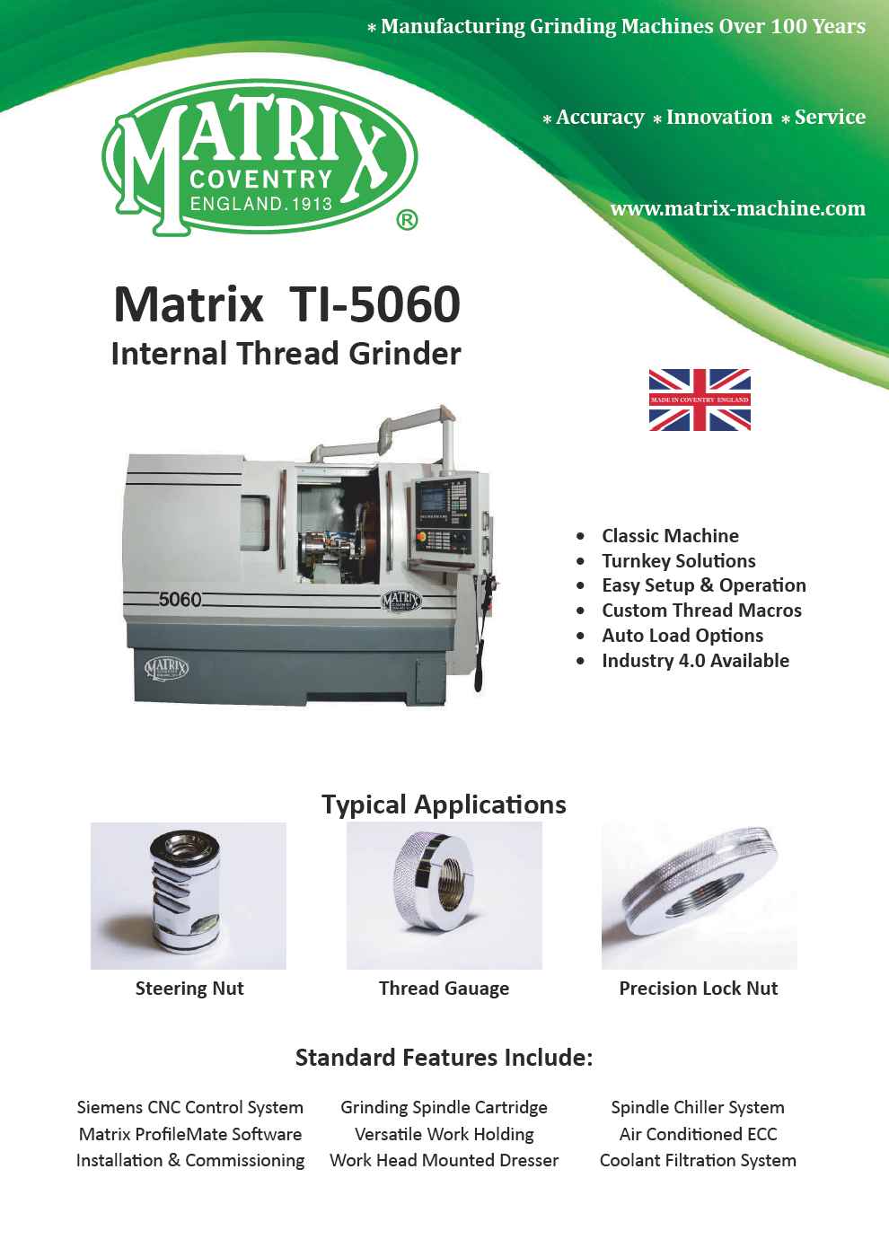 TI - 5060 Internal Thread Grinder