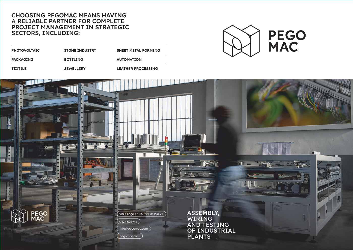 ASSEMBLY, WIRING AND TESTING OF INDUSTRIAL PLANTS