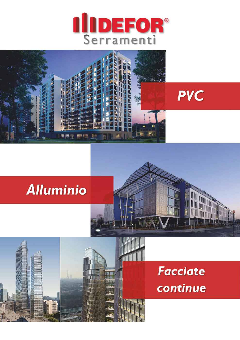 Brochure sistemi in PVC