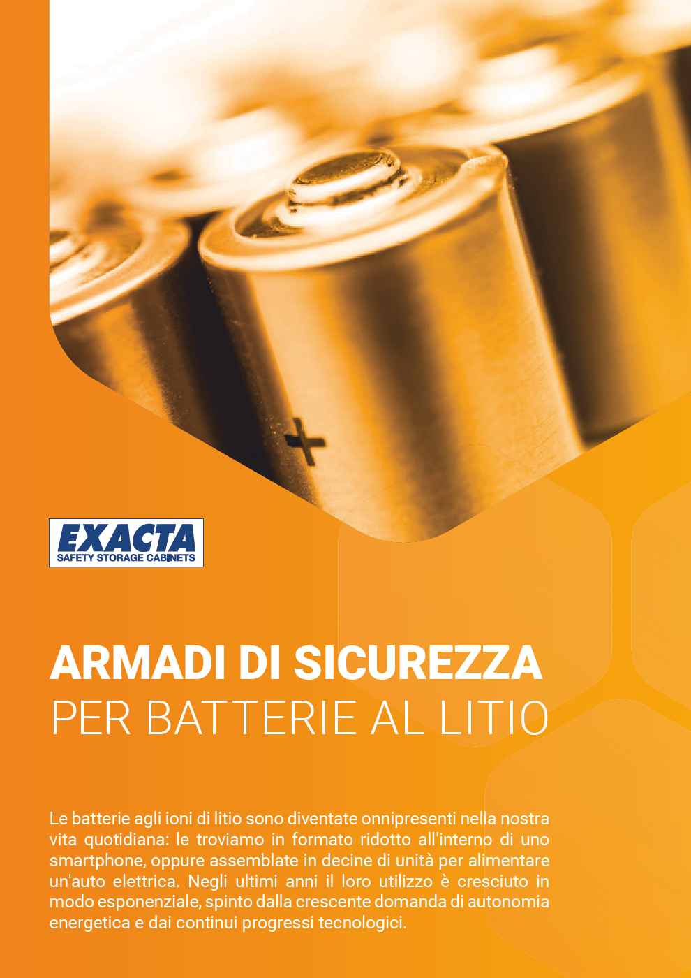 ARMADI DI SICUREZZA Exacta Safety Cabinets PER BATTERIE AL LITIO