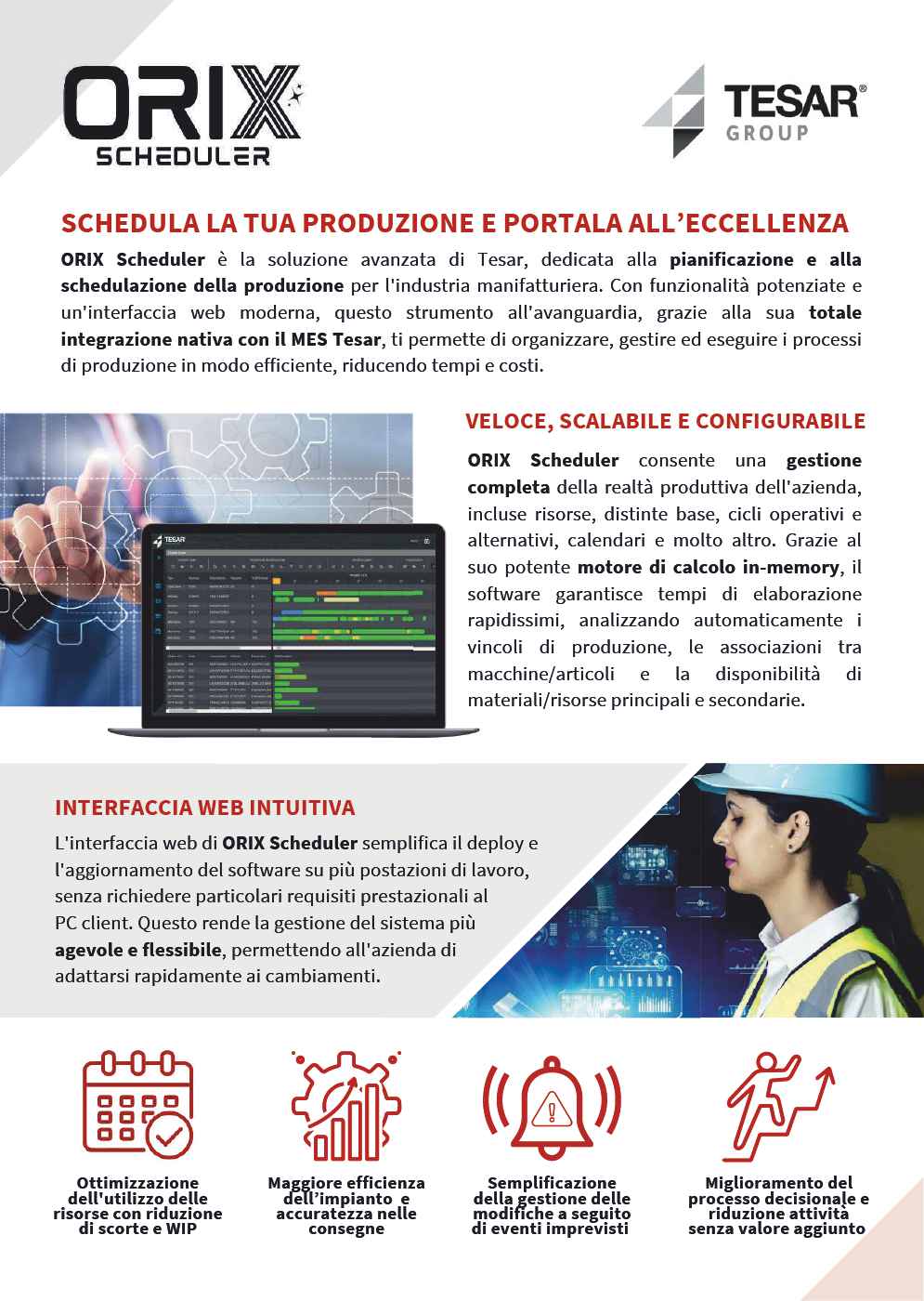 Orix Scheduler - Schedulazione e Pianificazione della produzione
