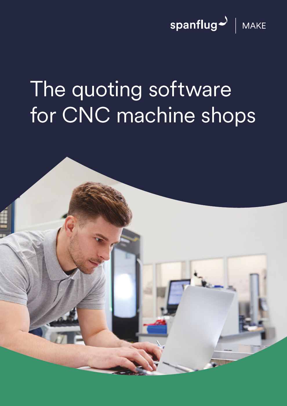 Product Brochure for Spanflug MAKE, the quoting software for CNC machine shops