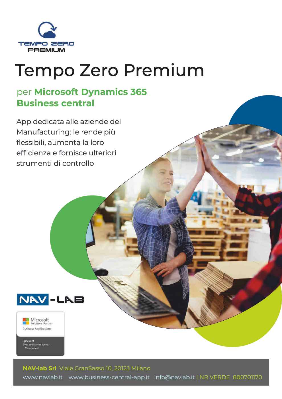 Tempo Zero Premium: App per Microsoft Business Central -Gestione area produzione